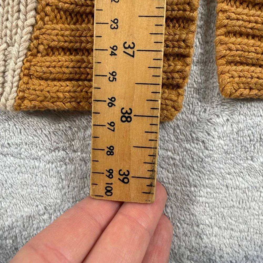 Pendleton Sweater Womens Medium Tan Southwestern Aztec Cardigan Longline Boho - Picture 5 of 7